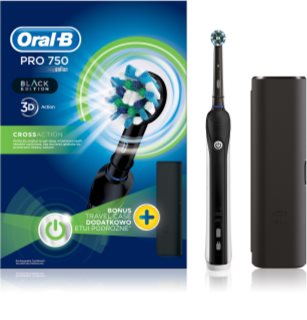 Oral B Pro 750 D16.513.UX CrossAction електрическа четка за зъби с калъфка