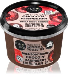 Organic Shop Choco'n'Raspberry Õrn kehakoorija sheavõiga 250 ml