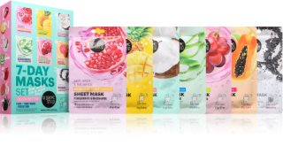 Organic Shop 7-Day Masks Set Glow Better sheetmaskesæt