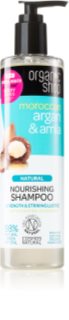 Organic Shop Natural Moroccan Argan & Amla  shampoing nourrissant pour cheveux abîmés et colorés