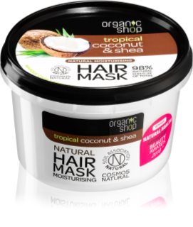 Organic Shop Natural Coconut & Shea masque cheveux intense pour un effet naturel
