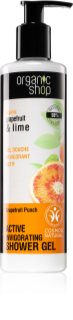 Organic Shop Organic Grapefruit & Lime aktivni gel za prhanje