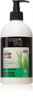 Organic Shop Organic Aloe & Milk Hoitava Nestemäinen Käsisaippua