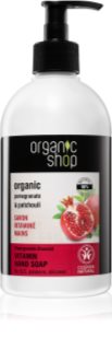 Organic Shop Organic Pomegranate & Patchouli Flüssigseife zur Handpflege  mit Pumpe