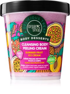 Organic Shop Body Desserts Summer Fruit Ice Cream καθαριστική απολεπιστική κρέμα