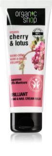 Organic Shop Organic Cherry & Lotus bálsamo fortificante para manos y uñas