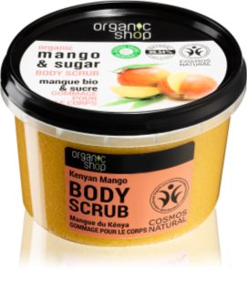 Organic Shop Body Scrub Mango & Sugar testpeeling a selymes bőrért