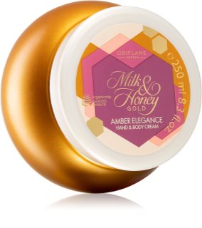Oriflame Milk & Honey Gold Amber Elegance crema para manos y cuerpo