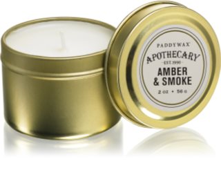 Paddywax Apothecary Amber & Smoke ароматическая свеча в жестяной баночке