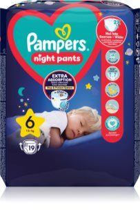 Pampers Night Pants Size 6 disposable nappy pants night 13+ kg 19 pc