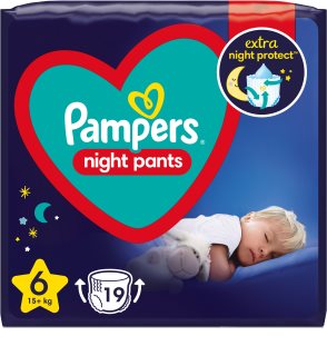Pampers Night Pants Size 6 Buksebleer Nat