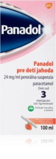 Panadol Panadol pre deti jahoda 24mg/ml perorálna suspenzia