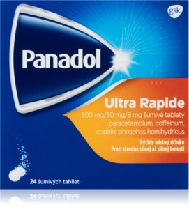 Panadol Ultra Rapide 500 mg/30 mg/8 mg šumivé tablety