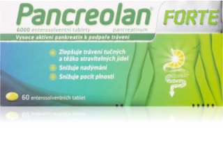 Pancreolan Pancreolan Forte 6000U TBL ENT 60 volně prodejný léčivý přípravek