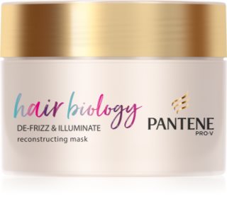 Pantene Hair Biology De-Frizz & Illuminate plaukų kaukė sausiems ir dažytiems plaukams