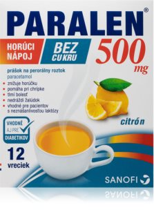 Paralen 500 mg Citrón prášok ve vreckách pre prípravu horúceho nápoja