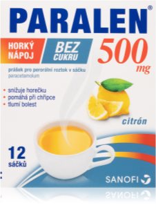 Paralen 500 mg Horký nápoj bez cukru prášek pro perorální roztok v sáčku