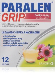 Paralen Grip Echinacea A Šípky 500mg/10mg