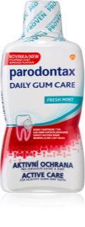 Parodontax Daily Gum Care Fresh Mint enjuague bucal para una protección completa para dientes