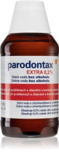 Parodontax Extra 0,2% elixir bucal contra a placa bacteriana e para ter uma gengivas saudáveis sem álcool