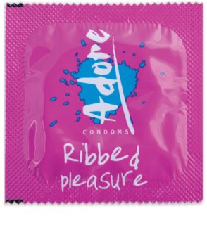 Pasante Adore Ribbed Pleasure preservativos