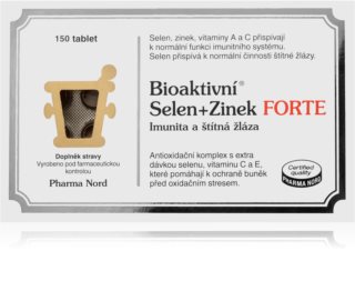 Pharma Nord Bioaktivní Selen+Zinek Forte doplněk stravy  pro krásné vlasy, pleť a nehty