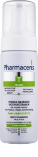 Pharmaceris T-Zone Oily Skin Puri-Sebostatic очищаюча пінка для шкіри висушеної та подразненої лікуванням акне