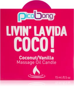 Pico Bong Massage Oil Candle massagelys