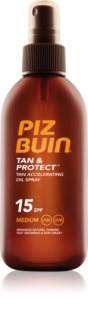 Piz Buin Tan & Protect schützendes Öl für schnellere Bräune LSF 15