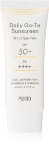 Purito Daily Go-To Sunscreen gyengéd védő arckrém SPF 50+