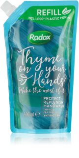 Radox Thyme on your hands? sabonete líquido com ingrediente antibacteriana