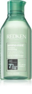 Redken Amino Mint švelniai valantis šampūnas itin greitai susiriebaluojantiems plaukams 300 ml