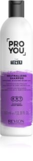 Revlon Professional Pro You The Toner Shampoo zum Neutralisieren von Gelbstich für blonde und graue Haare