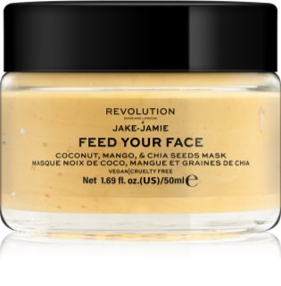 Revolution Skincare X Jake-Jamie Coconut, Mango & Chia Seed λαμπρυντική μάσκα προσώπου