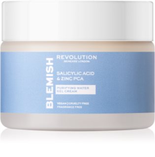 Revolution Skincare Blemish Salicylic Acid & Zinc PCA gel-crème hydratant pour peaux grasses et à problèmes