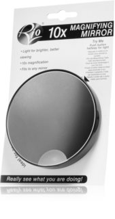 RIO 10x Magnifying Mirror Kosmetikspejl med sugekop og magnetfæste