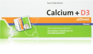 Sanct Bernhard Calcium + D3 powder suplement diety na zdrowe kości