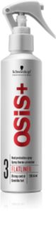 Schwarzkopf Professional Osis+ Flatliner spray  a hajformázáshoz, melyhez magas hőfokot használunk