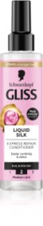 Schwarzkopf Gliss Liquid Silk leave-in conditioner for hair strengthening and shine 200 ml