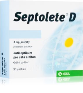 Septolete  Septolete D 1 mg pastilky