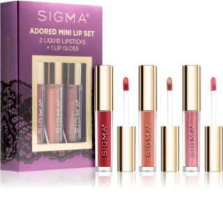 Sigma Beauty Magnifique Adored Mini Lip Set подаръчен комплект (за устни)
