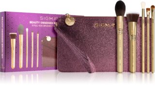 Sigma Beauty Beauty Obsessed Brush Kit de pinceaux avec pochette