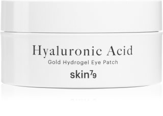 Skin79 24k Gold Hyaluronic Acid хидрогелова маска за зоната около очите с хиалуронова киселина 60 бр.