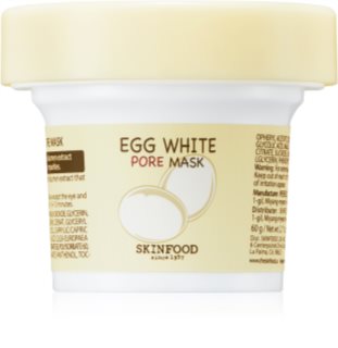 Skinfood Egg White Pore Control Μάσκα καθαρισμού για μείωση του σμήγματος και ελαχιστοποίηση των πόρων