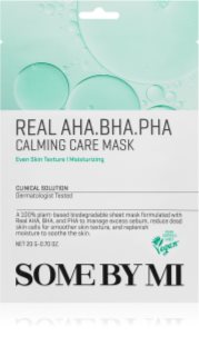Some By Mi Clinical Solution AHA∙BHA∙PHA Calming Care Mask καταπραϋντική υφασμάτινη μάσκα για προβληματική επιδερμίδα 20 γρ