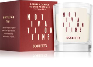 Souletto Motivation Time Pink Pepper & Lime ароматическая свеча можно использовать с каруселью