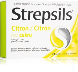 Strepsils Citron bez cukru 0,6mg/1,2mg pastilky