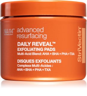 StriVectin Advanced Resurfacing Daily Reveal Exfoliating Pads patchs exfoliants pour lisser la peau et réduire les pores