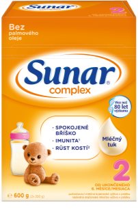 Sunar Complex 2 pokračovací kojenecké mléko