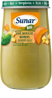 Sunar BIO dýně, brokolice, brambory, olivový olej dětský příkrm